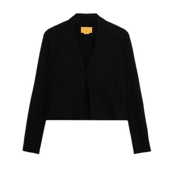 GUEST IN RESIDENCE V-Neck Cropped Open Front Cardigan Men YELLOW Sweaters &
